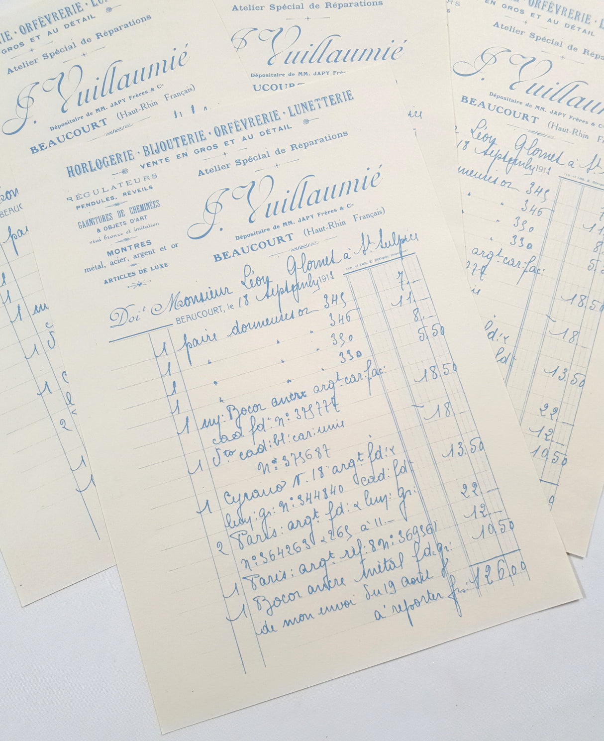 Faux Vintage Invoice Pack - 9021