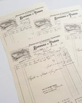 Faux Vintage Invoice Pack - 9022