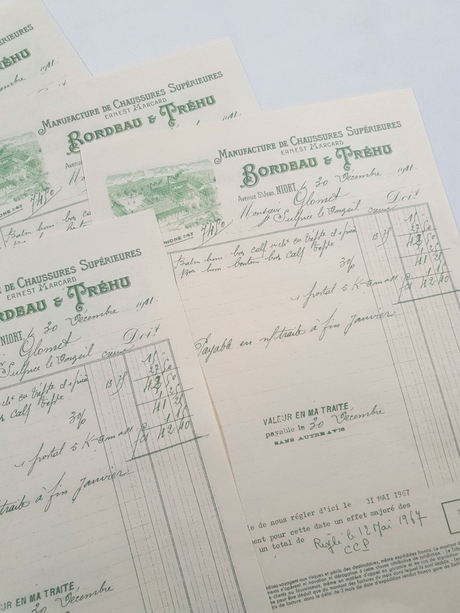 Faux Vintage Invoice Pack - 9023