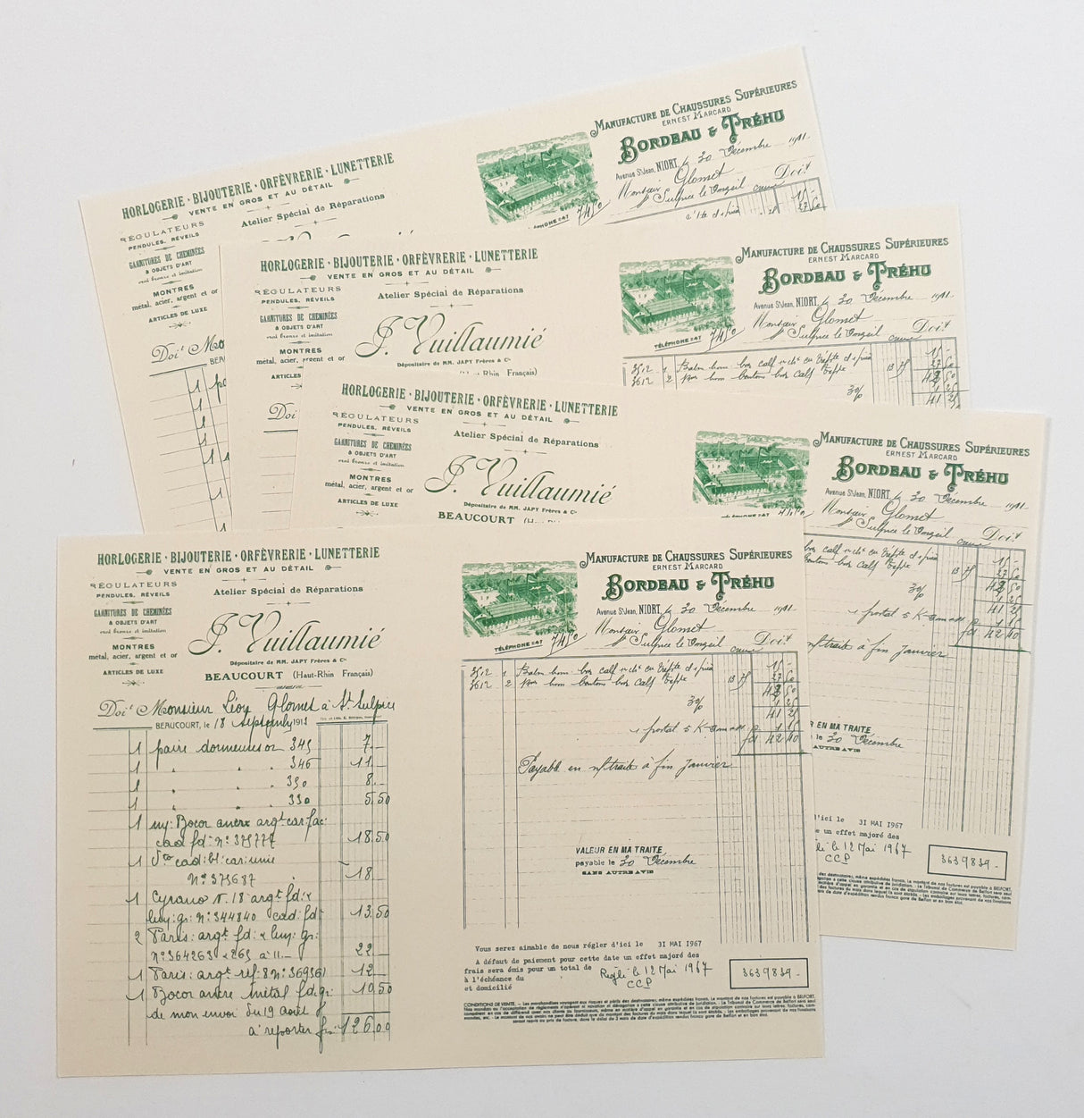 Faux Vintage Invoice Pack - 9026