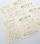 Faux Vintage Invoice Pack - 9026