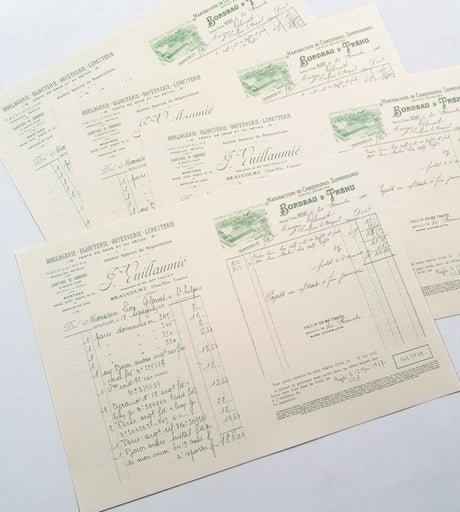Faux Vintage Invoice Pack - 9026