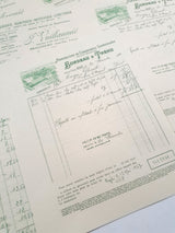 Faux Vintage Invoice Pack - 9026