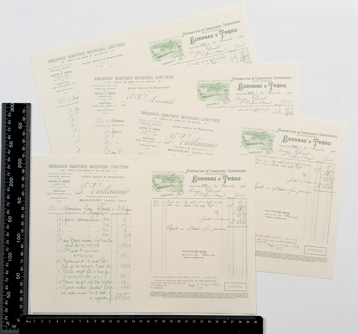 Faux Vintage Invoice Pack - 9026