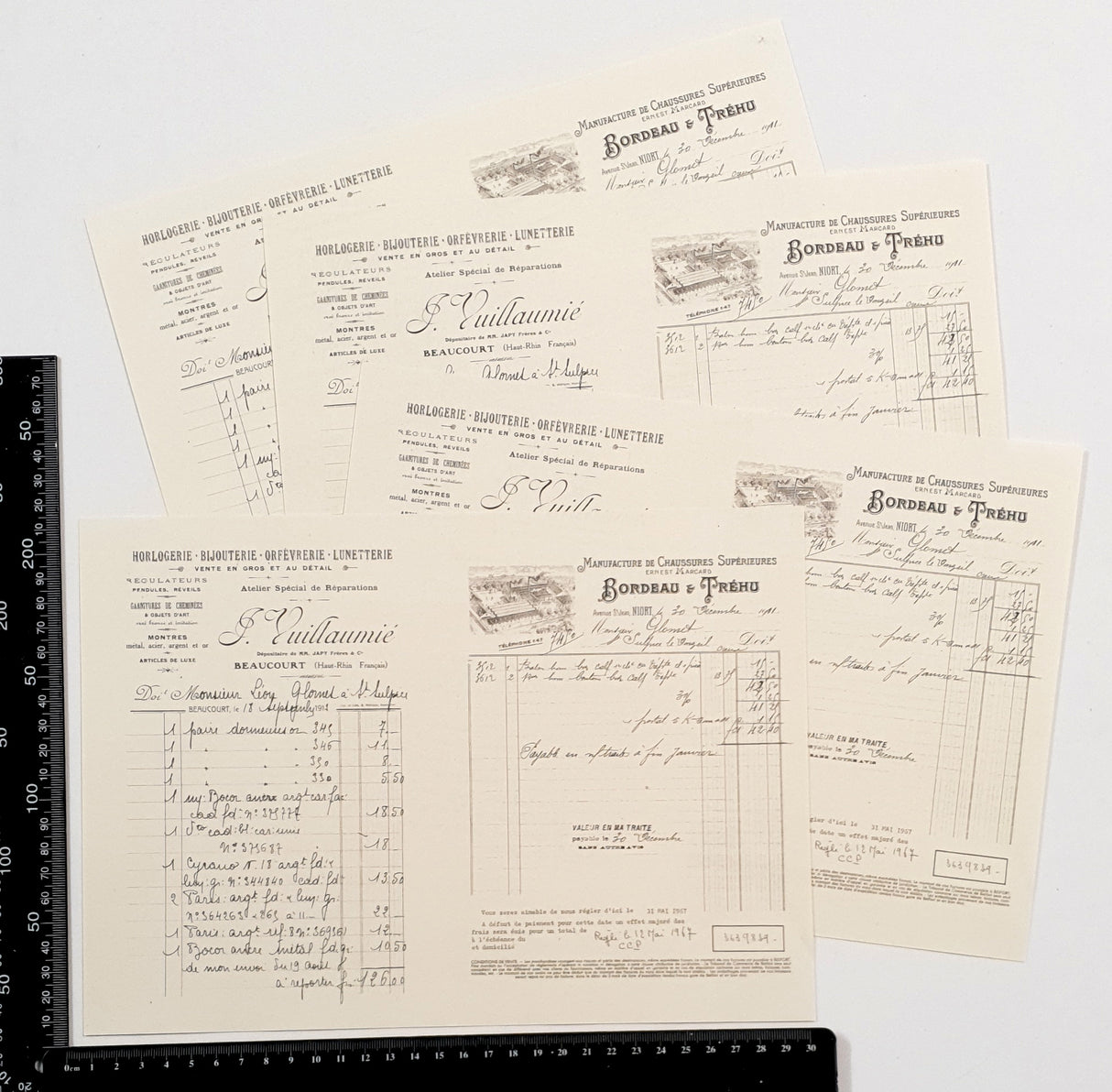 Faux Vintage Invoice Pack - 9027