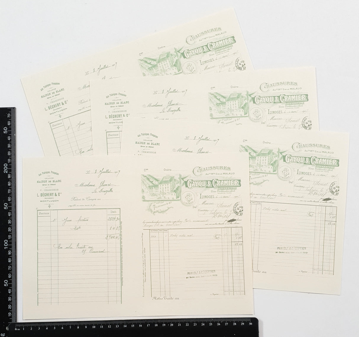 Faux Vintage Invoice Pack - 9028