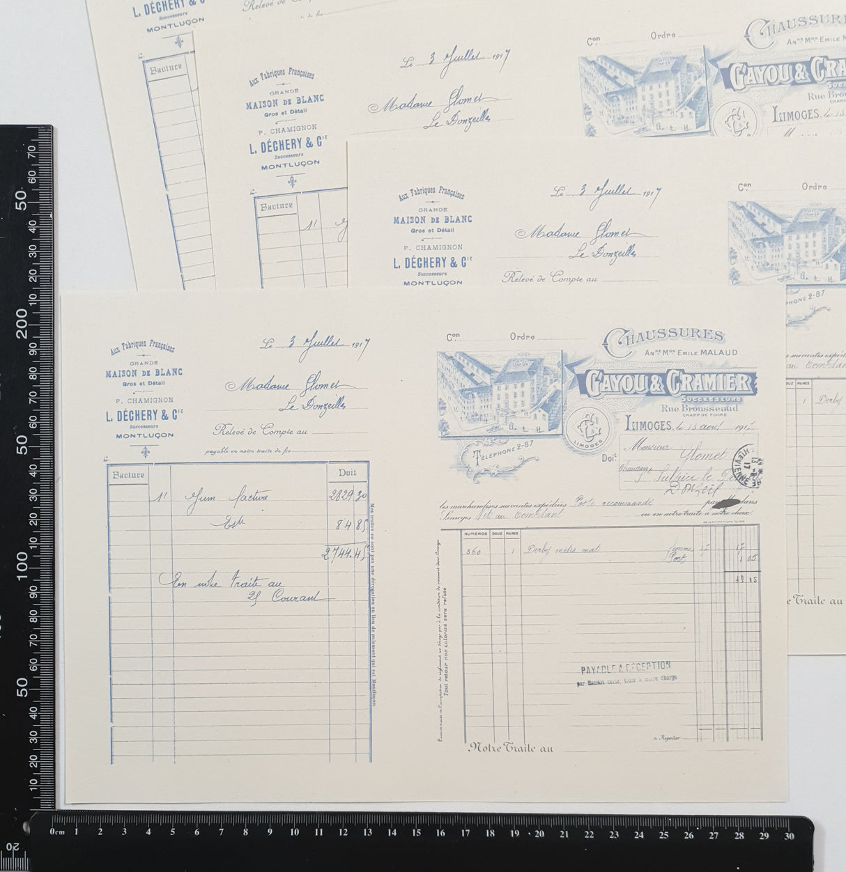 Faux Vintage Invoice Pack - 9029