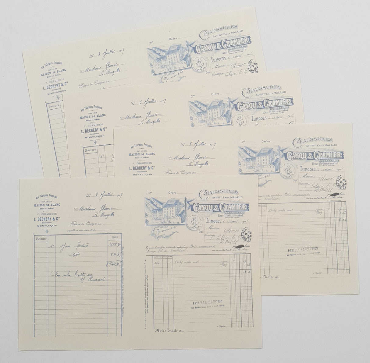 Faux Vintage Invoice Pack - 9029