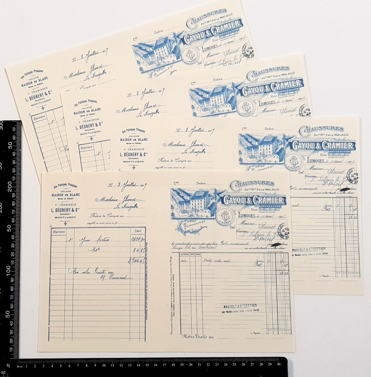 Faux Vintage Invoice Pack - 9029