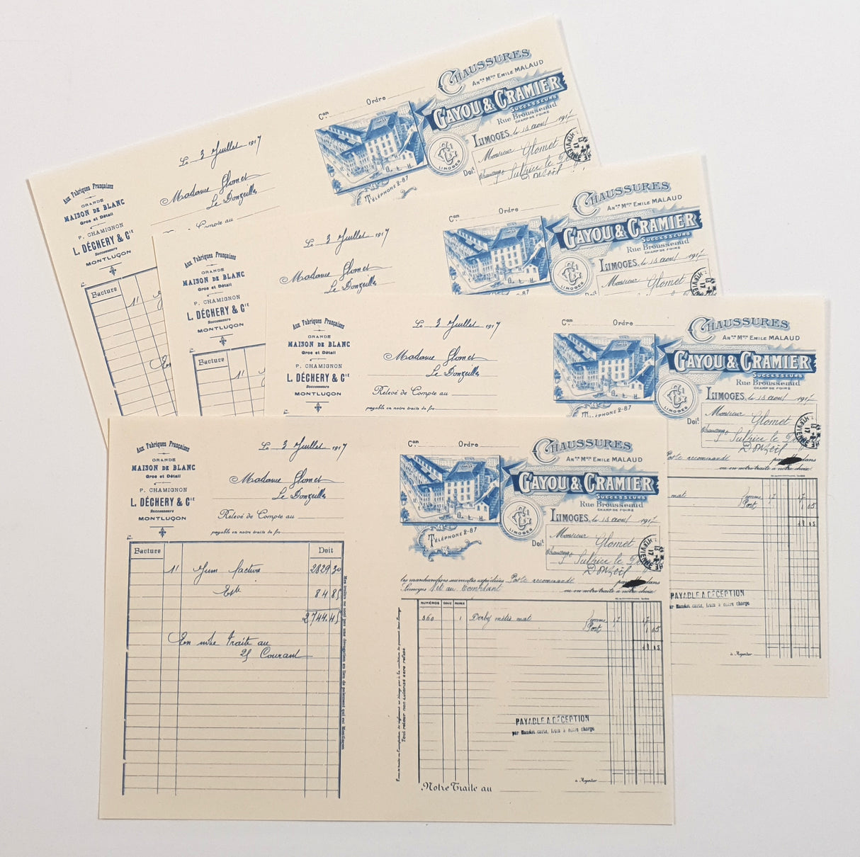 Faux Vintage Invoice Pack - 9029