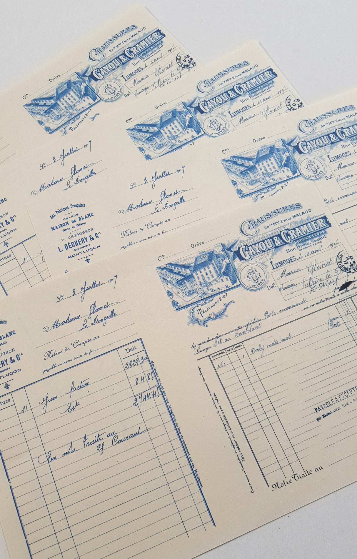 Faux Vintage Invoice Pack - 9029