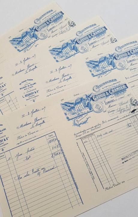 Faux Vintage Invoice Pack - 9029