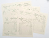 Faux Vintage Invoice Pack - 9031