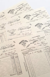 Faux Vintage Invoice Pack - 9033