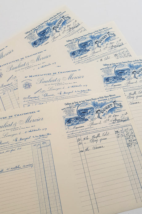 Faux Vintage Invoice Pack - 9034