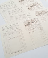 Faux Vintage Invoice Pack - 9036