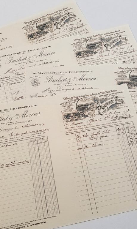 Faux Vintage Invoice Pack - 9036