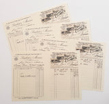 Faux Vintage Invoice Pack - 9036