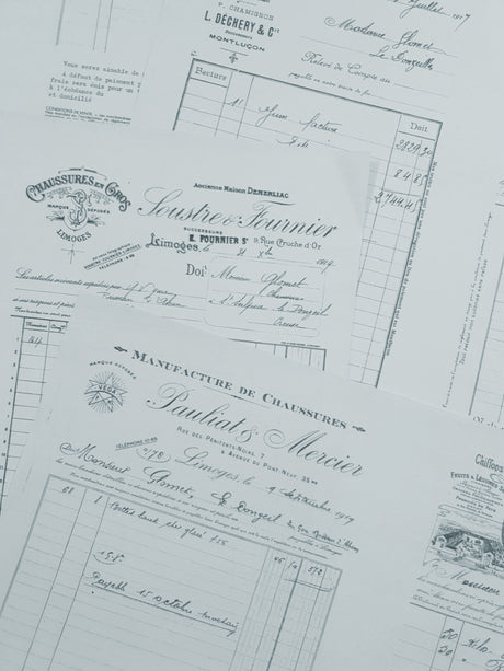 Faux Vintage Invoice Pack - 9037