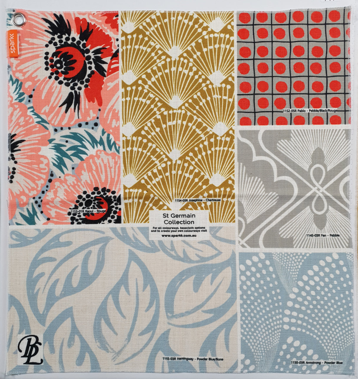 Large Fabric Sample Square - AY