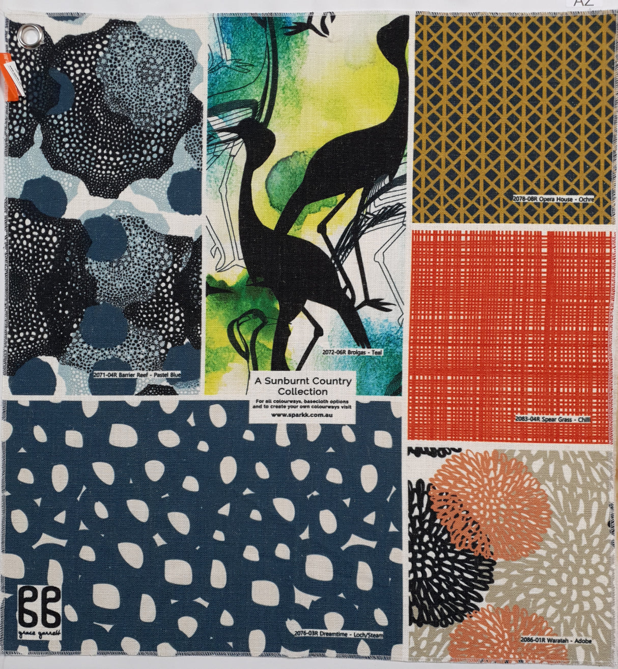 Large Fabric Sample Square - AZ