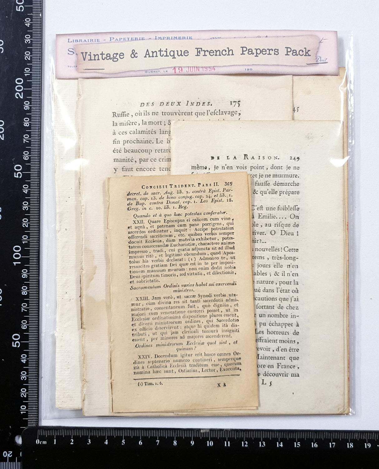 Antique French Papers Pack
