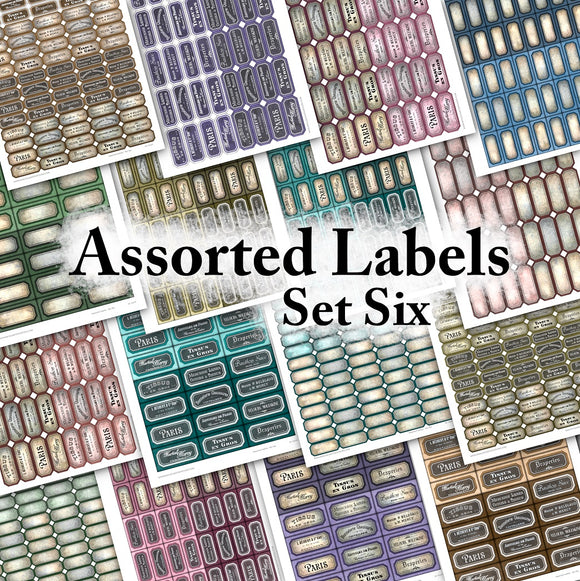 Assorted Labels - Set Six - DI-10239 - Digital Download