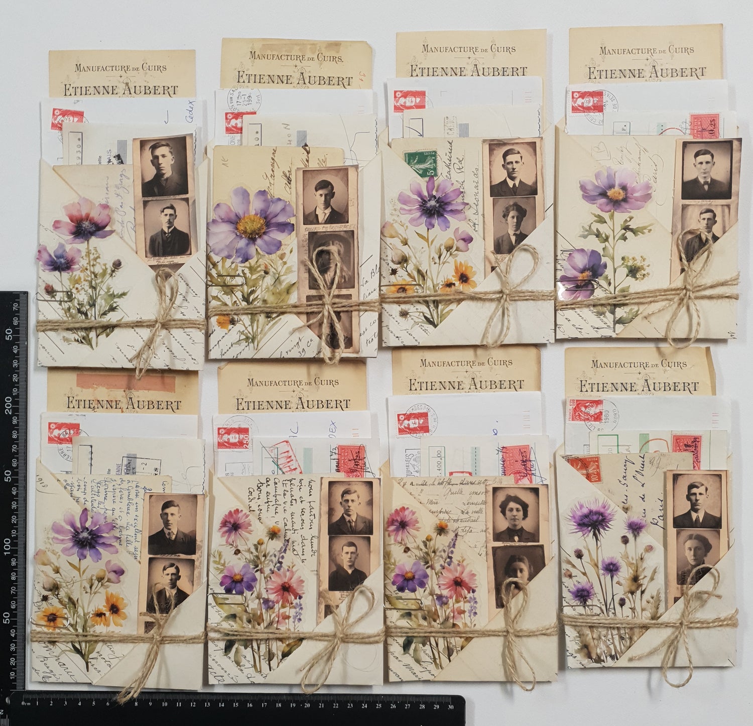 Authentic Vintage French Document Pack – 8001-2