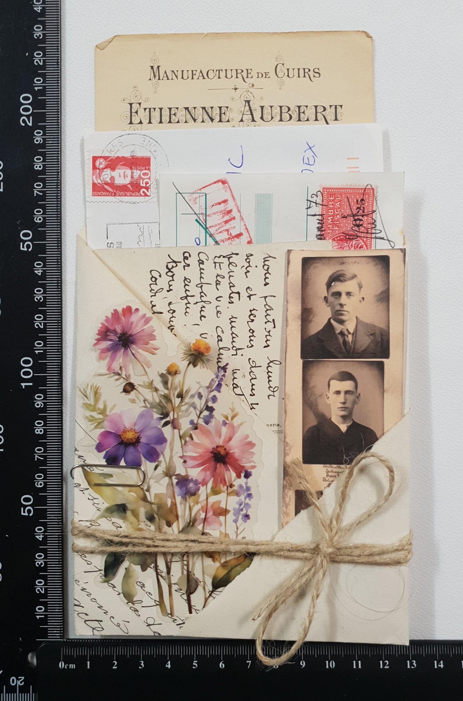 Authentic Vintage French Document Pack – 8001-2