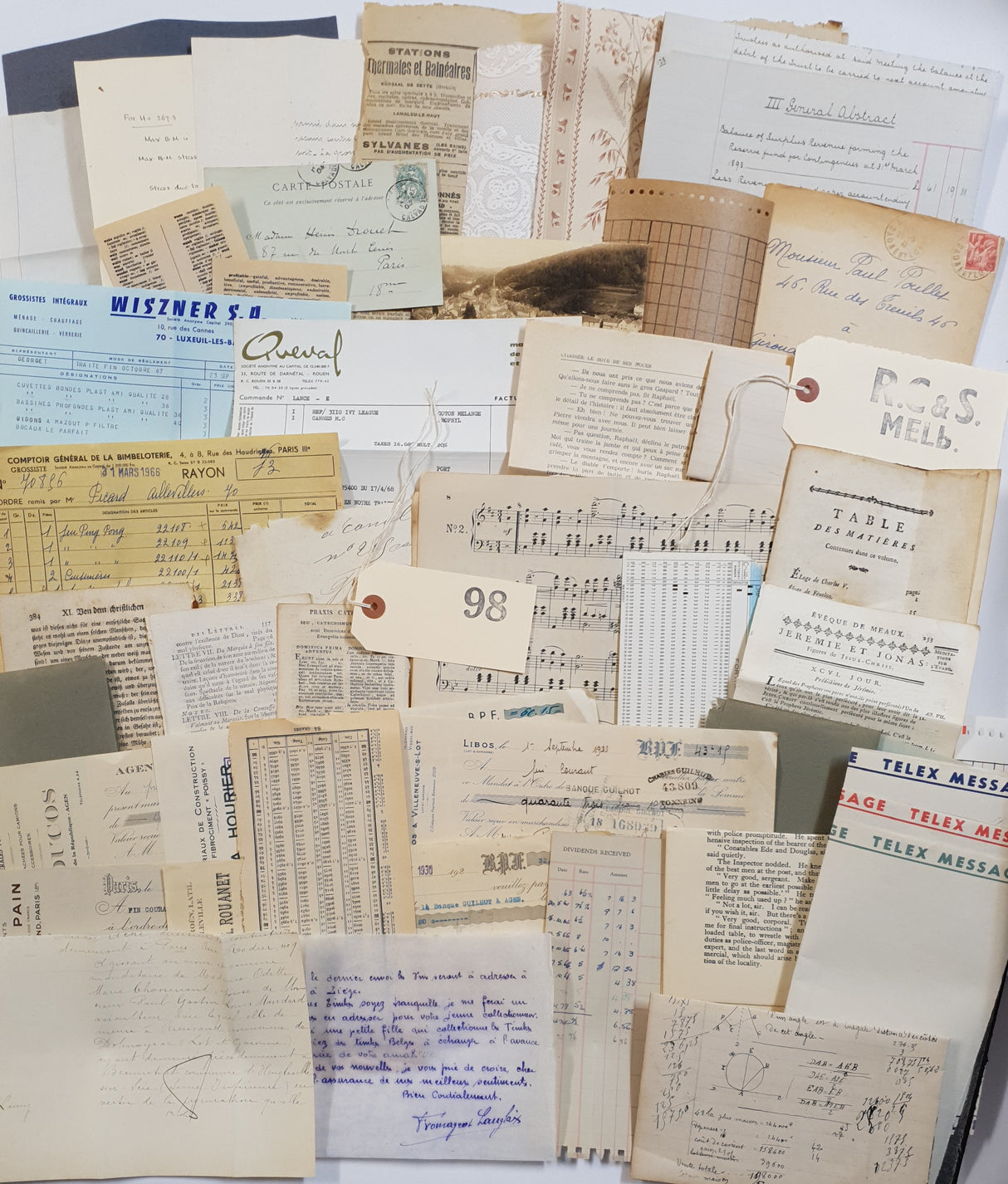 Authentic Vintage and Antique Papers Bundle