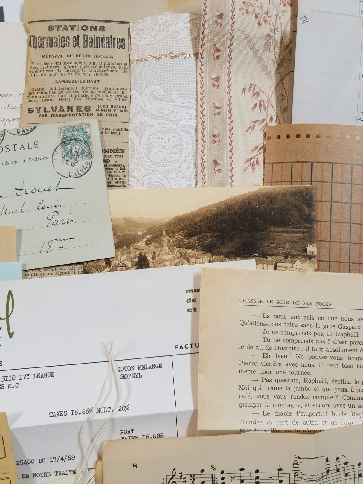 Authentic Vintage and Antique Papers Bundle