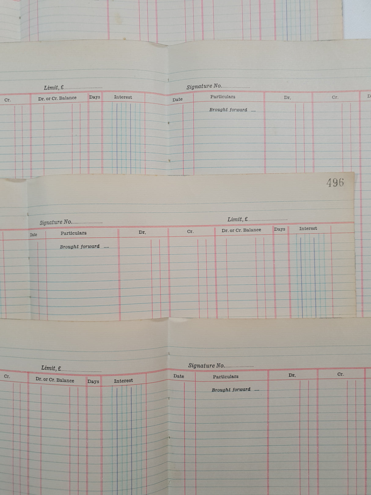 Authentic Vintage Blank Ledger Pages Pack - V3