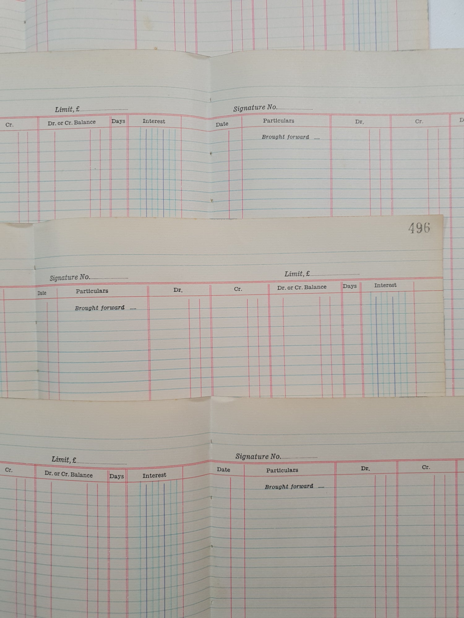 Authentic Vintage Blank Ledger Pages Pack - V3