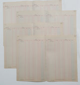 Authentic Vintage Blank Ledger Pages Pack - V3