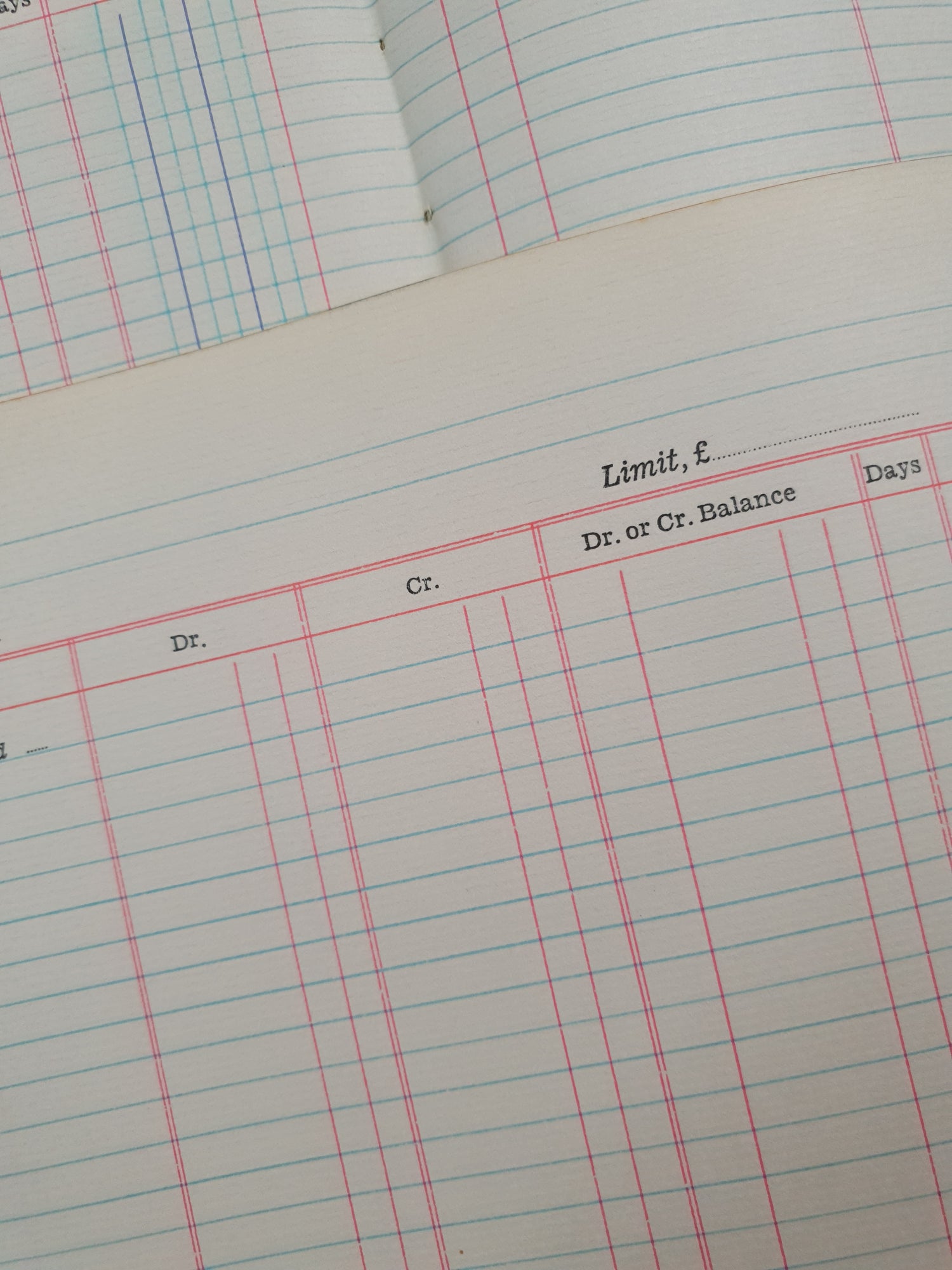 Authentic Vintage Blank Ledger Pages Pack - V3