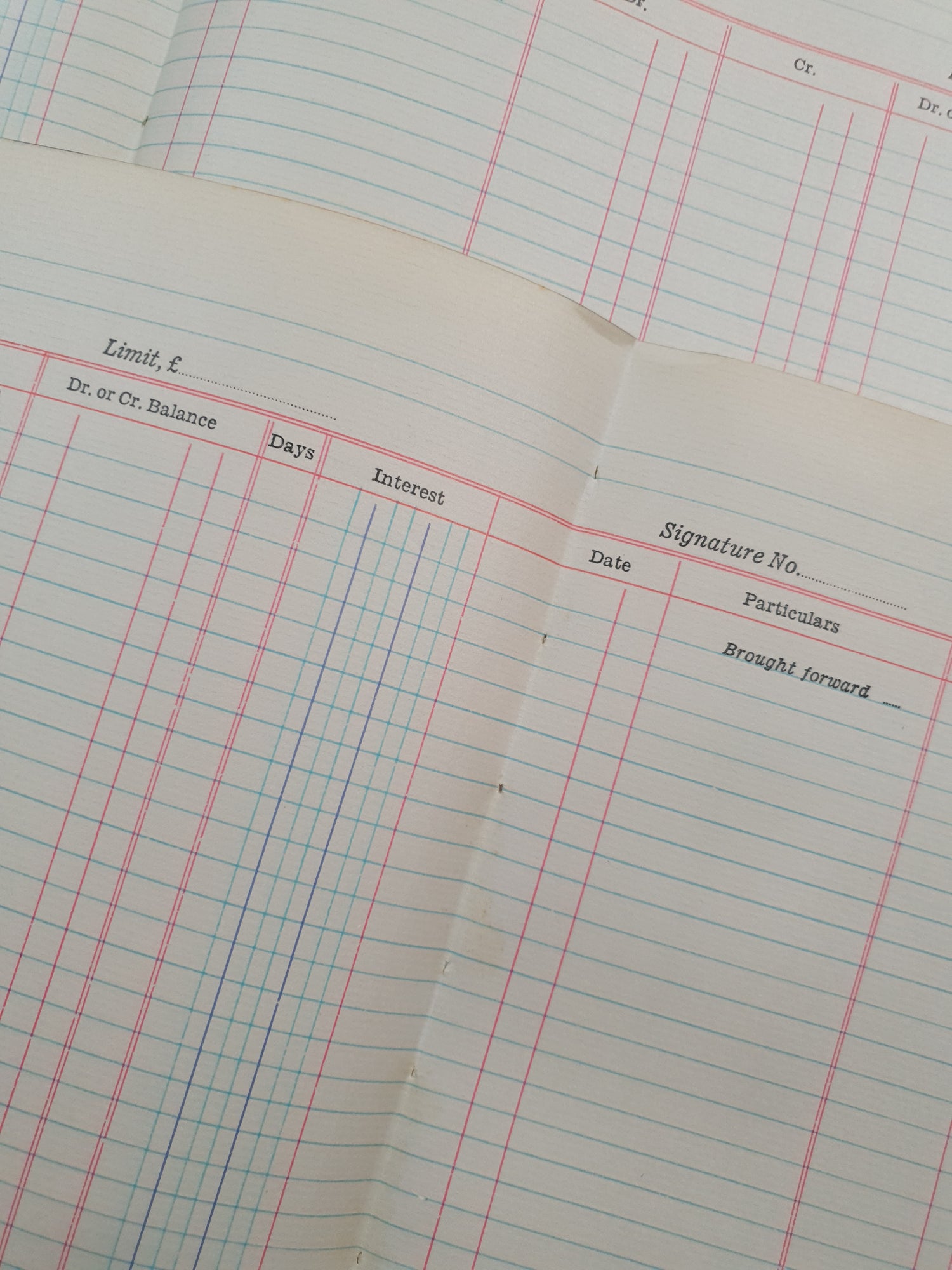 Authentic Vintage Blank Ledger Pages Pack - V3