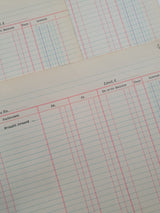 Authentic Vintage Blank Ledger Pages Pack - V3