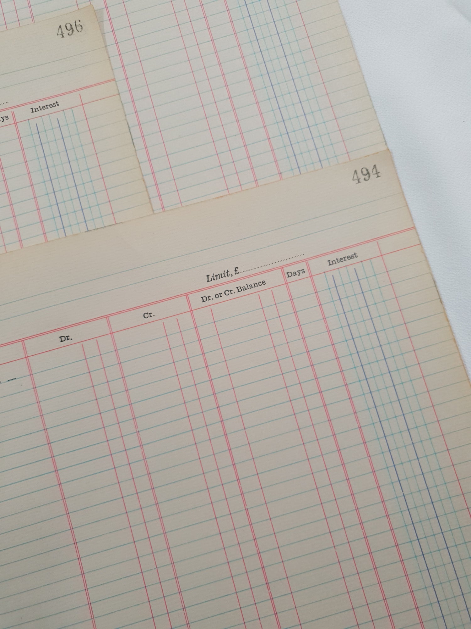 Authentic Vintage Blank Ledger Pages Pack - V3