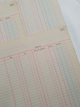 Authentic Vintage Blank Ledger Pages Pack - V3