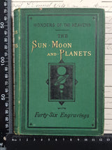 Authentic Antique Book - Wonders of the Heavens – The Sun, Moon and Planets – 1881 - DU