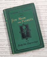 Authentic Antique Book - Wonders of the Heavens – The Sun, Moon and Planets – 1881 - DU