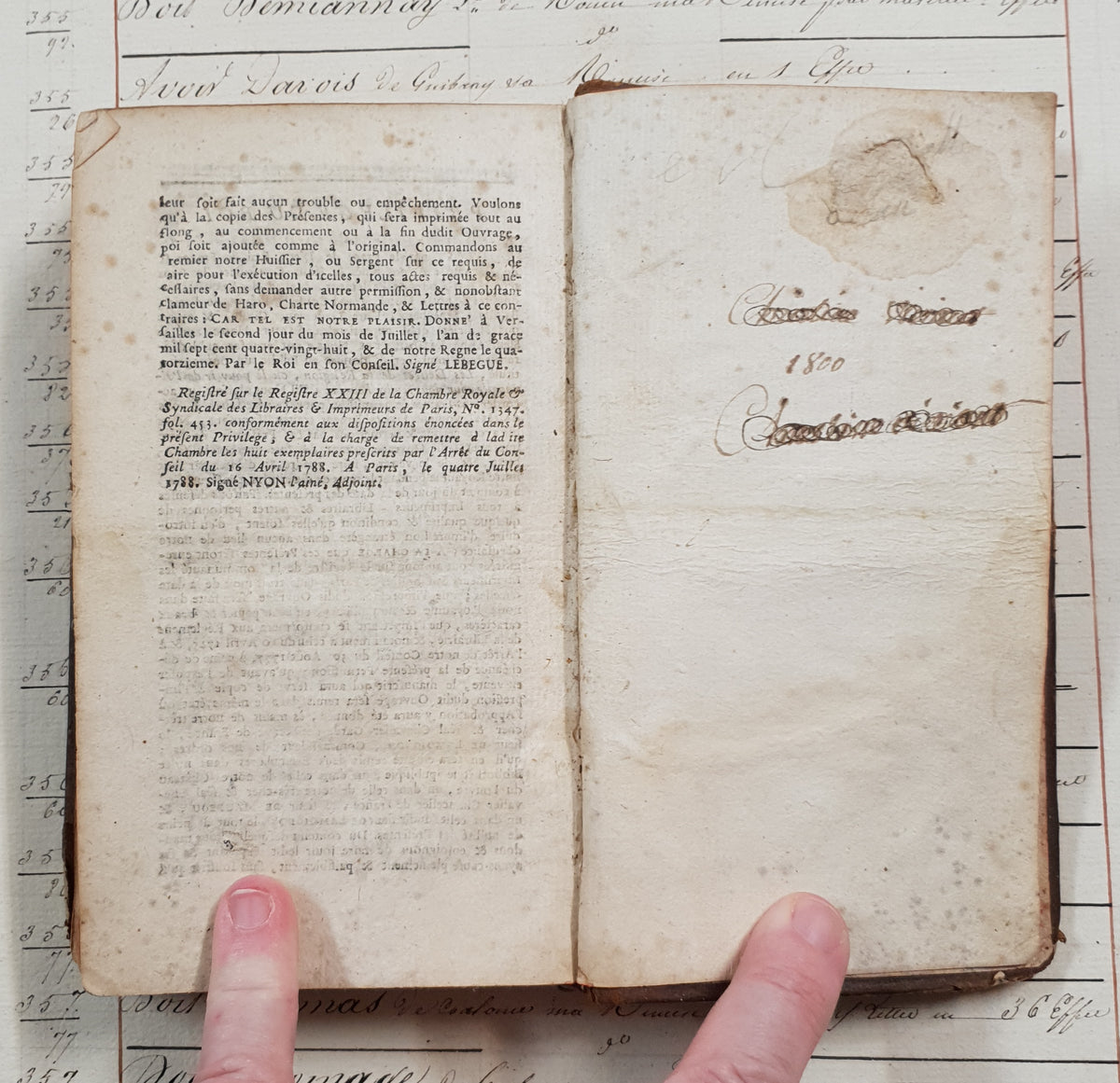 Authentic Antique French Book - Les Délices de la Religion – 1788 - DV