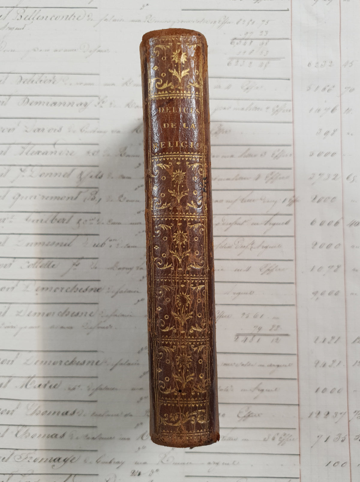 Authentic Antique French Book - Les Délices de la Religion – 1788 - DV