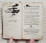 Authentic Antique French Book - Les Délices de la Religion – 1788 - DV