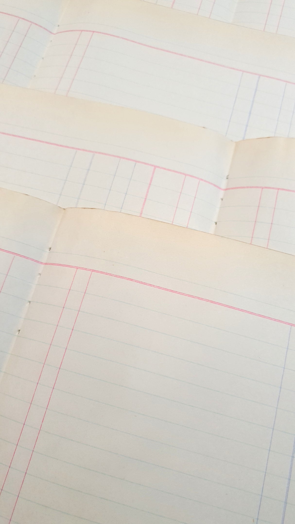 Authentic Vintage Blank Ledger Pages Pack