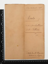 Authentic Antique French 1879 Notaire Document - BV