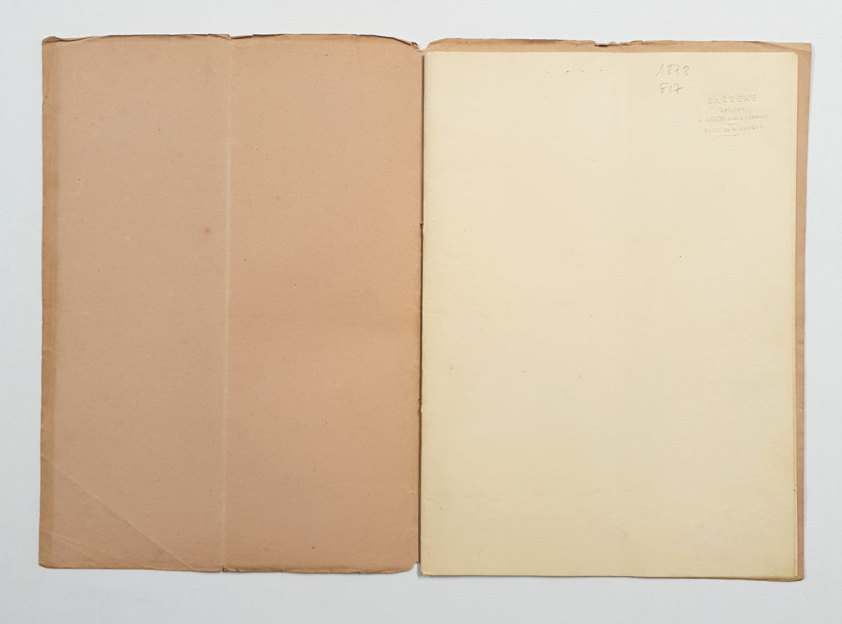 Authentic Antique French 1879 Notaire Document - BV