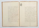 Authentic Antique French 1879 Notaire Document - BV