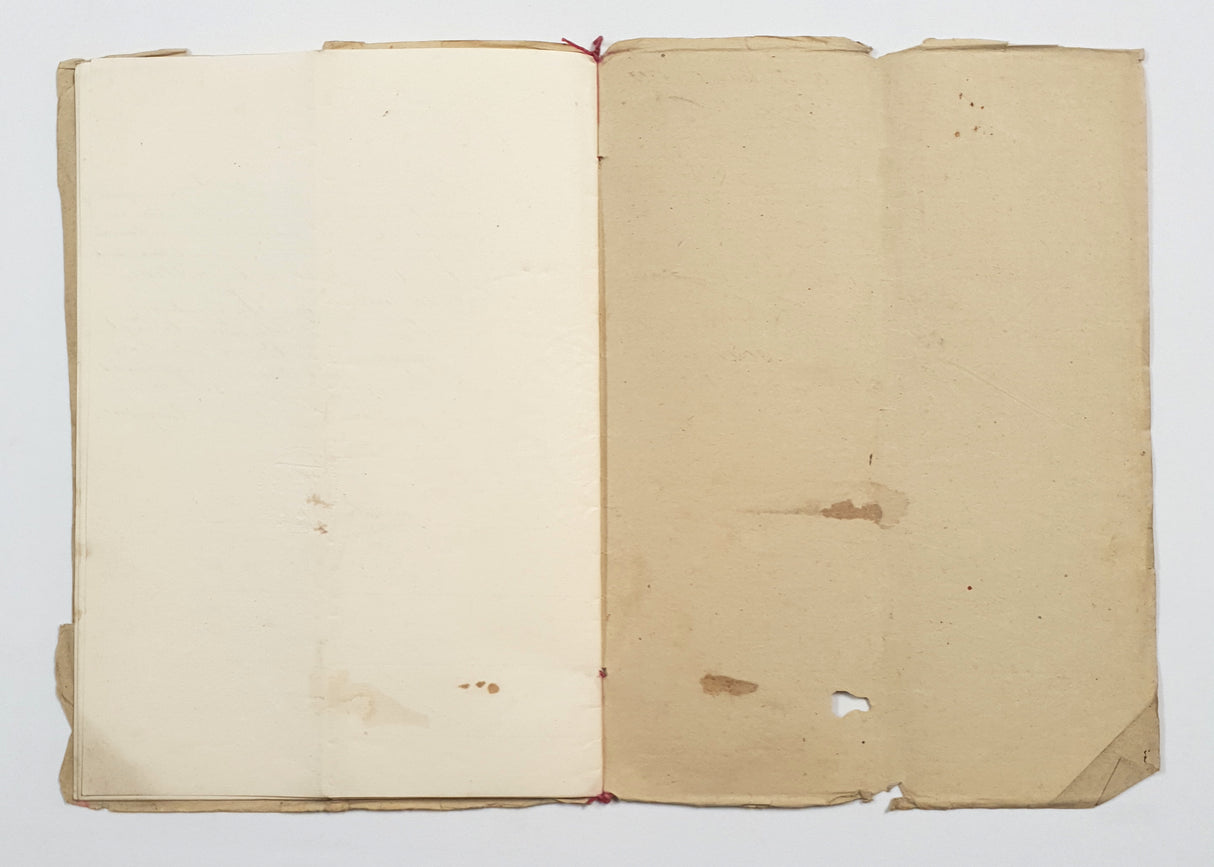 Authentic Antique French 1891 Notaire Document - BW