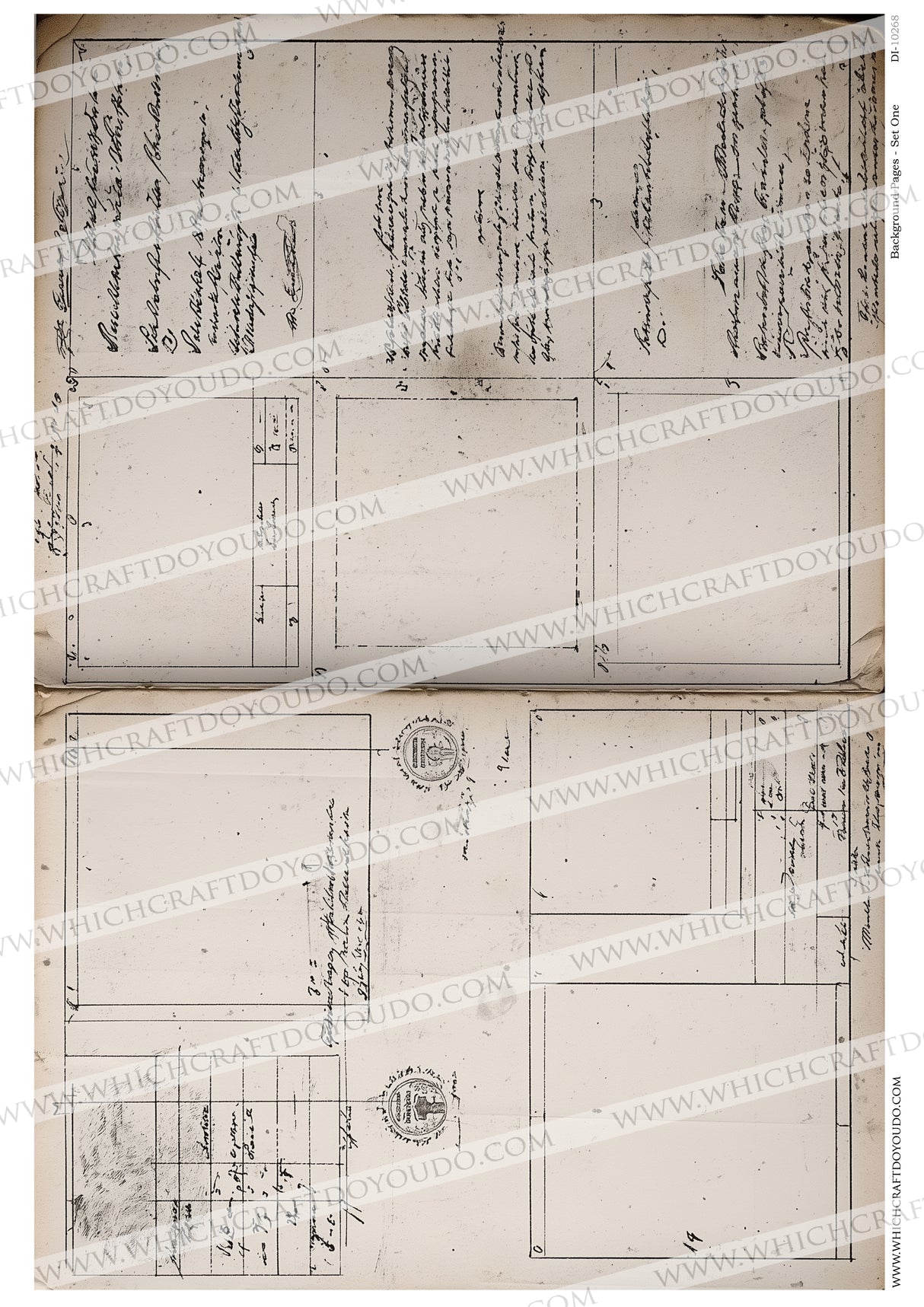 FREEBIE - Background Pages - Set One - DI-10268 - Digital Download